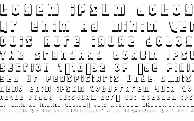 specimens URAL 3d font, sample URAL 3d font, an example of writing URAL 3d font, review URAL 3d font, preview URAL 3d font, URAL 3d font