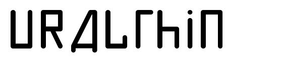 Шрифт URALthin, Компьютерные шрифты