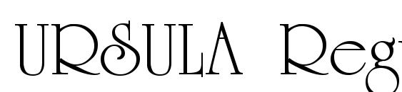 URSULA Regular font, free URSULA Regular font, preview URSULA Regular font
