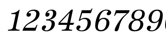 URWAntiquaT Oblique Font, Number Fonts