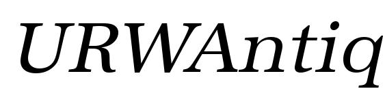 шрифт URWAntiquaT Oblique, бесплатный шрифт URWAntiquaT Oblique, предварительный просмотр шрифта URWAntiquaT Oblique
