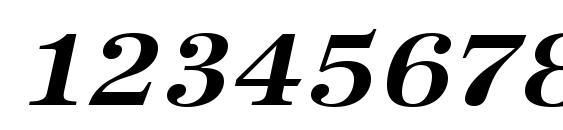 URWAntiquaTExtWid Bold Oblique Font, Number Fonts