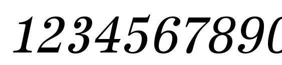 Шрифт URWAntiquaTNar Oblique, Шрифты для цифр и чисел