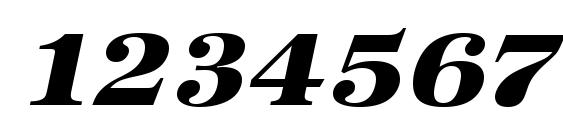 URWAntiquaTUltBolExtWid Oblique Font, Number Fonts