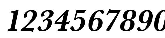 URWBaskerT Bold Oblique Font, Number Fonts