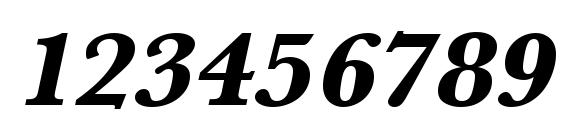 URWBaskerTExtBolWid Oblique Font, Number Fonts