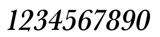 URWBaskerTMedNar Oblique Font, Number Fonts
