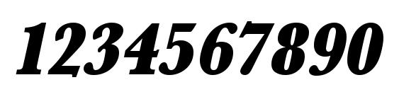 URWBaskerTUltBolExtNar Oblique Font, Number Fonts