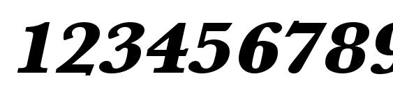 URWBaskerTUltBolExtWid Oblique Font, Number Fonts