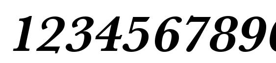 URWBaskerTWid Bold Oblique Font, Number Fonts