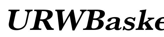 URWBaskerTWid Bold Oblique Font