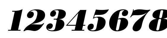 URWBodoniDExtBol Oblique Font, Number Fonts