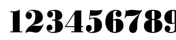 URWBodoniDExtBolExtNar Font, Number Fonts