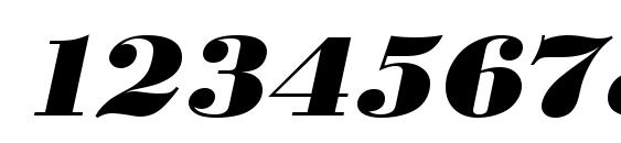 URWBodoniDExtBolExtWid Oblique Font, Number Fonts
