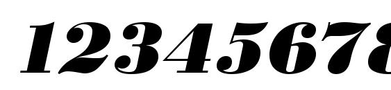 URWBodoniDExtBolWid Oblique Font, Number Fonts