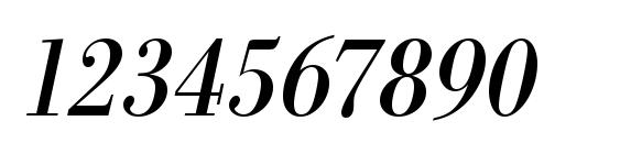 URWBodoniTExtNar Oblique Font, Number Fonts