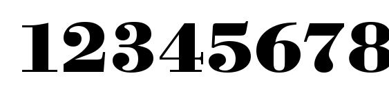 URWBodoniTExtWid Bold Font, Number Fonts