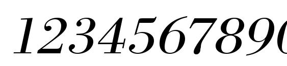 URWBodoniTExtWid Oblique Font, Number Fonts