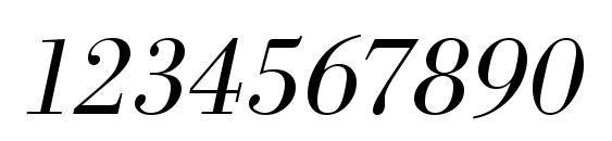URWBodoniTLig Oblique Font, Number Fonts