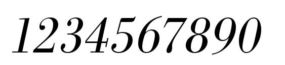 URWBodoniTLigNar Oblique Font, Number Fonts