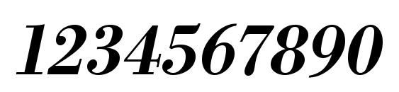 URWBodoniTMed Oblique Font, Number Fonts