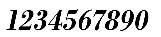 URWBodoniTMedNar Oblique Font, Number Fonts