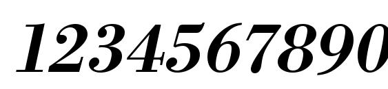 URWBodoniTMedWid Oblique Font, Number Fonts