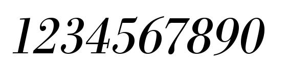 URWBodoniTNar Oblique Font, Number Fonts