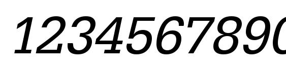 URWEgyptienneT Oblique Font, Number Fonts