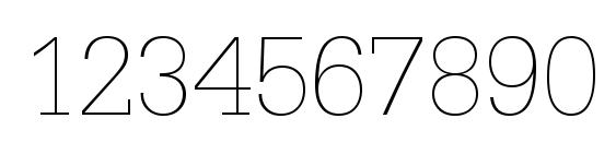 URWEgyptienneTExtLig Font, Number Fonts