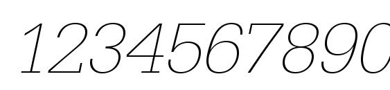 URWEgyptienneTExtLigWid Oblique Font, Number Fonts