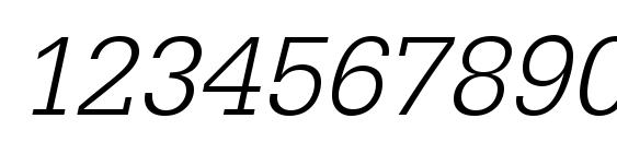 URWEgyptienneTLig Oblique Font, Number Fonts