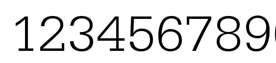 URWEgyptienneTLigWid Font, Number Fonts