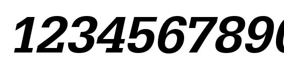 URWEgyptienneTMed Oblique Font, Number Fonts