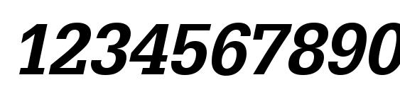 URWEgyptienneTMedNar Oblique Font, Number Fonts