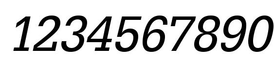 URWEgyptienneTNar Oblique Font, Number Fonts