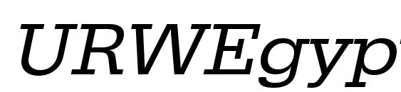 URWEgyptienneTWid Oblique Font, All Fonts