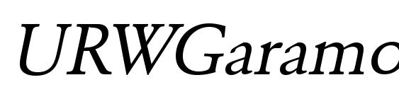 шрифт URWGaramondT Oblique, бесплатный шрифт URWGaramondT Oblique, предварительный просмотр шрифта URWGaramondT Oblique