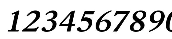 URWGaramondTDemExtWid Oblique Font, Number Fonts