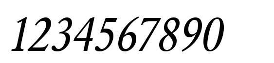 URWGaramondTExtNar Oblique Font, Number Fonts
