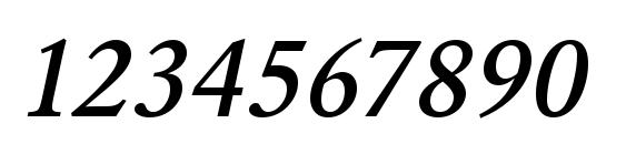 URWGaramondTMed Oblique Font, Number Fonts