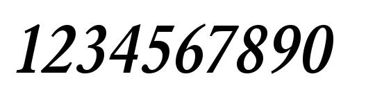 URWGaramondTMedExtNar Oblique Font, Number Fonts