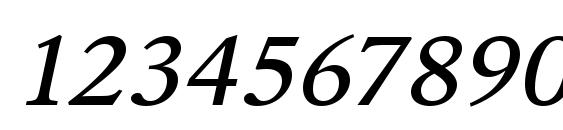 URWGaramondTMedExtWid Oblique Font, Number Fonts