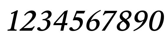 URWGaramondTMedWid Oblique Font, Number Fonts