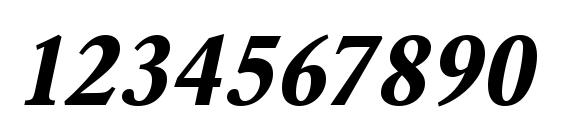 URWGaramondTNar Bold Oblique Font, Number Fonts