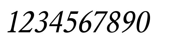 URWGaramondTNar Oblique Font, Number Fonts