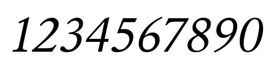 URWGaramondTWid Oblique Font, Number Fonts