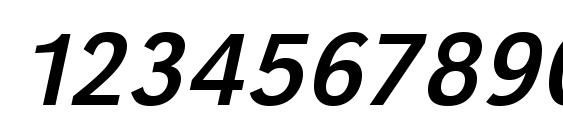 URWGroteskT Oblique Font, Number Fonts