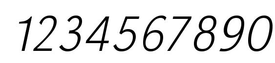 URWGroteskTExtLig Oblique Font, Number Fonts