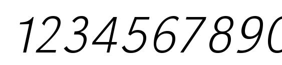 Шрифт URWGroteskTExtLigWid Oblique, Шрифты для цифр и чисел
